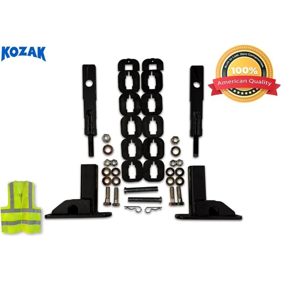 Mount Brackets Set for HERD GG-MTK-25 PK22 Front Bumper Deer Guard, Compatible with T800 1986-2023