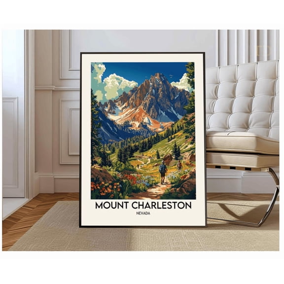 Mount Charleston Nevada Spring Mountains Poster Wall Art Home Decor Office Wall Art