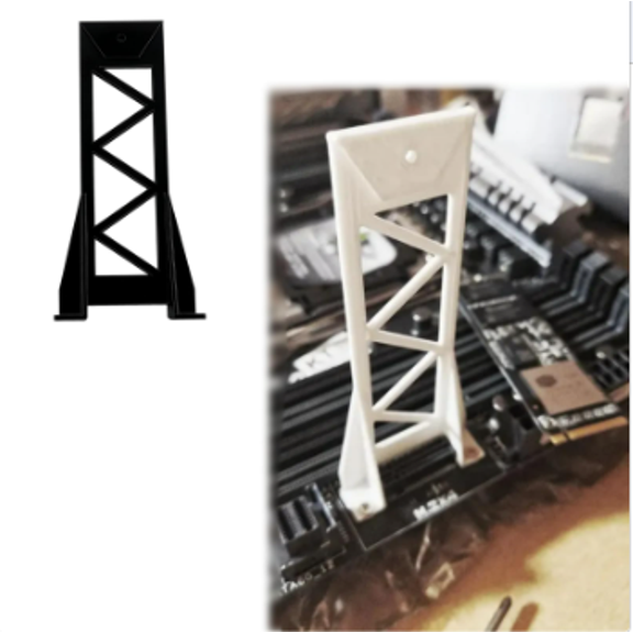 Mount Compatible with M.2 SSD and Compatible with ASUS X99 Deluxe Motherboard, Compatible with NVMe SSD Bracket Holder, PC Hardware Mounting Kit