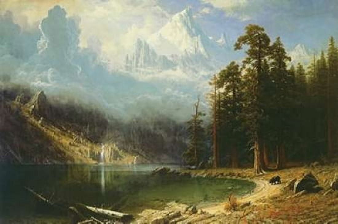 Mount Corcoran Canvas Art - Albert Bierstadt (24 x 36)