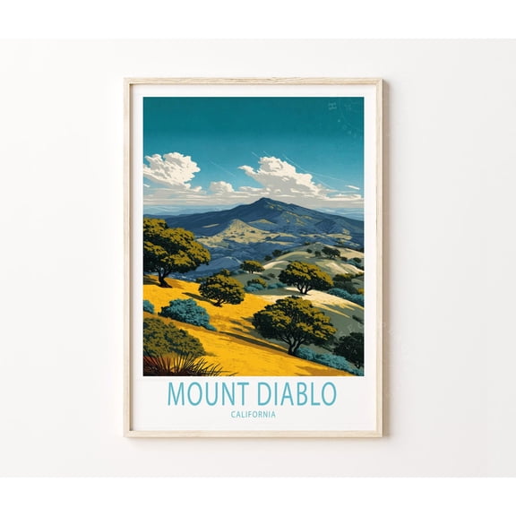 Mount Diablo California Scenic Travel Home Decor