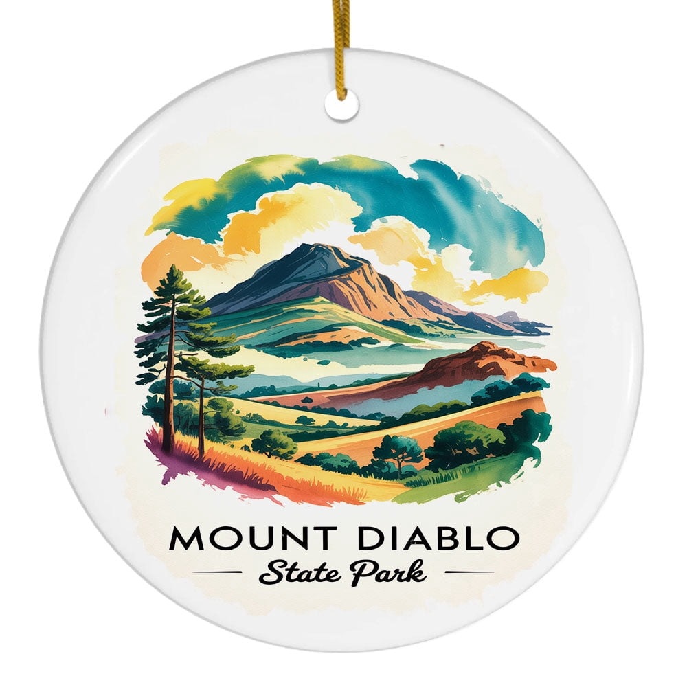 Mount Diablo Christmas Ornament, California Vacation Memory Keepsake ...