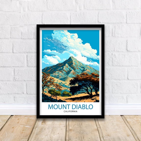 Mount Diablo Travel Print Mount Diablo Wall Decor Mount Diablo California Travel Prints Mount Diablo Art Print Mount Diablo