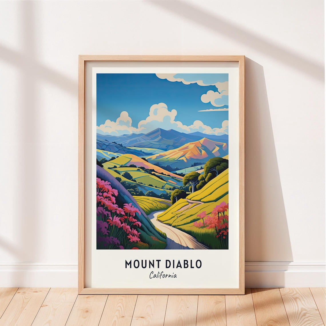 Mount Diablo Travel Wall Art Print, California Decor - Walmart.com