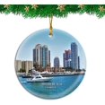 thumbnail image 1 of Mount Dora Florida USA Christmas Ornament Travel Souvenir Personalized Christmas Tree Pendant Hanging Decoration, 1 of 4