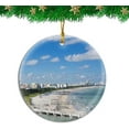 thumbnail image 1 of Mount Dora Florida USA Christmas Ornament Travel Souvenir Personalized Christmas Tree Pendant Hanging Decoration, 1 of 4