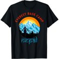 thumbnail image 1 of Mount Everest Base Camp Nepal Mountain Hiker Nepali Script T-Shirt, 1 of 6
