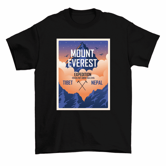 Mount Everest Expedition Tibet Nepal Hiking Mountain T-Shirt Men Women
