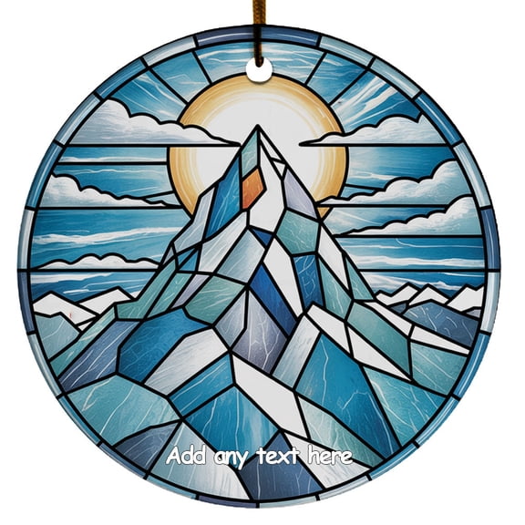 Mount Everest Himalaya Ornament  Personalized Ornament for Travel Lovers, Families, Friends or Couples, Christmas 2025 Keepsake