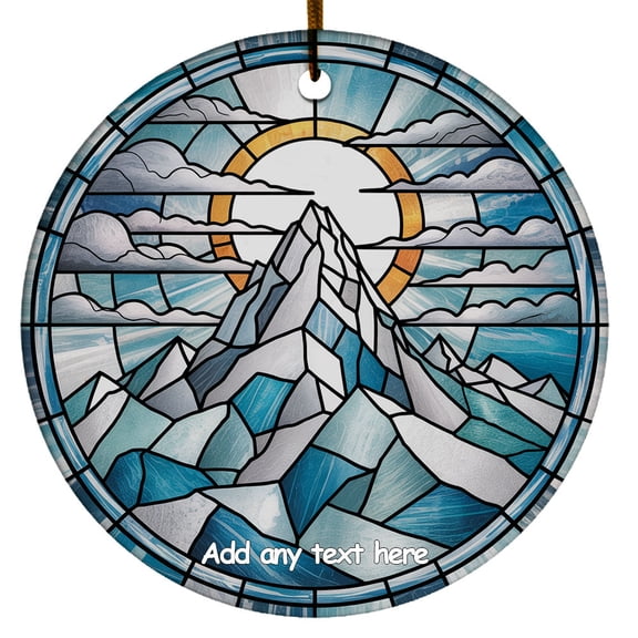 Mount Everest Himalaya Ornament  Personalized Ornament for Travel Memories, Trip Of The Year Gift for Couples, Families or Friends Christmas 2025