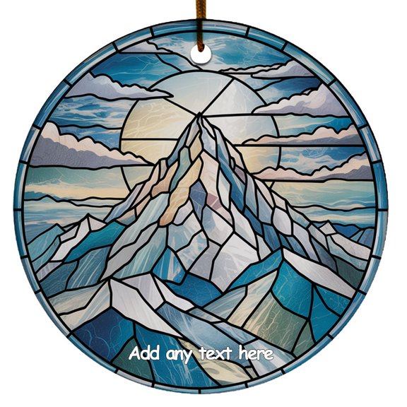 Mount Everest Himalaya Ornament  Unique Personalized Christmas 2025 Gift for Travel Enthusiasts, Families, Friends and Couples