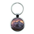 thumbnail image 1 of Mount Everest Keychain with Epoxy Dome and Metal Keyring, 1 of 1