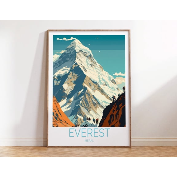 Mount Everest Nepal Himalaya Mountain Peak Print Unframed Paper Print