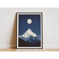 thumbnail image 1 of Mount Everest Poster Nepal Art Print Moonlit Mountain Landscape Art Himalayan Decor Travel Poster Adventure Art National Park Print Wall Art - Poster Unframed, 1 of 3