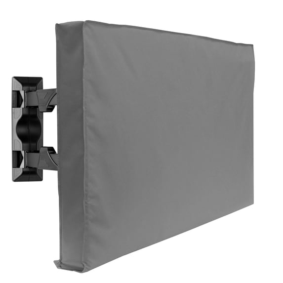 Mount Factory Outdoor TV Cover - 42" Model For 40" - 43" Flat Screens - Slim Fit - Weatherproof Weather Dust Resistant Television Protector - Gray