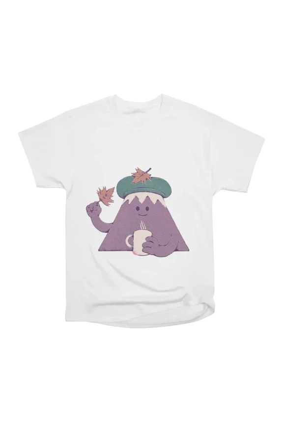 Mount Fuji Autumn Sticker T-Shirt Tee Gift For Him Merch For Her Apparel For Friend