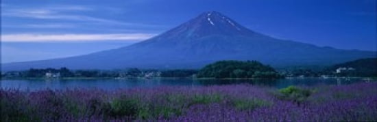 Mount Fuji Japan Canvas Art - Panoramic Images (36 x 12)