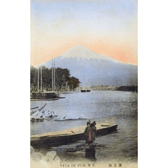 Mount Fuji Japan - From Tagonoura Poster Print By Mary Evans Grenville Collins Postcard Collection