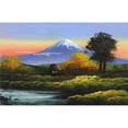 thumbnail image 1 of Mount Fuji, Japan - Hand-Painted Wooden Postcard Print By Mary Evans Grenville Collins Postcard Collection, 1 of 3