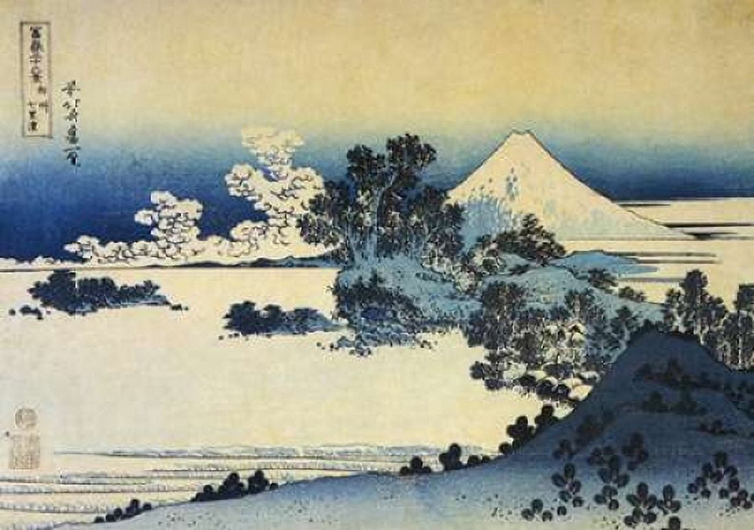 Mount Fuji Seen From Shichirigahama Beach 1831 Canvas Art - Hokusai (20 x 28)