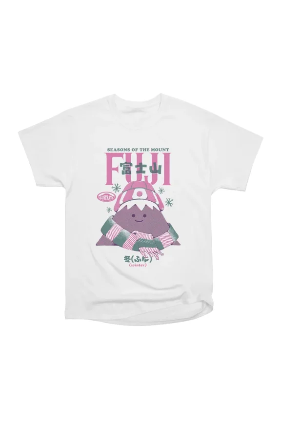 Mount Fuji Winter T-Shirt Tee Gift For Him Merch For Her Apparel For Friend