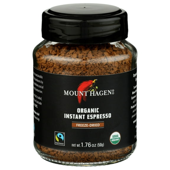 Mount Hagen Coffee Espresso Freeze-Dried Organic 1.76 oz (Pack of 6)