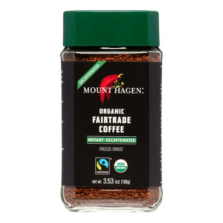 Mount Hagen Coffee Instant Jar Decaf,3.53Oz (Pack Of 6)