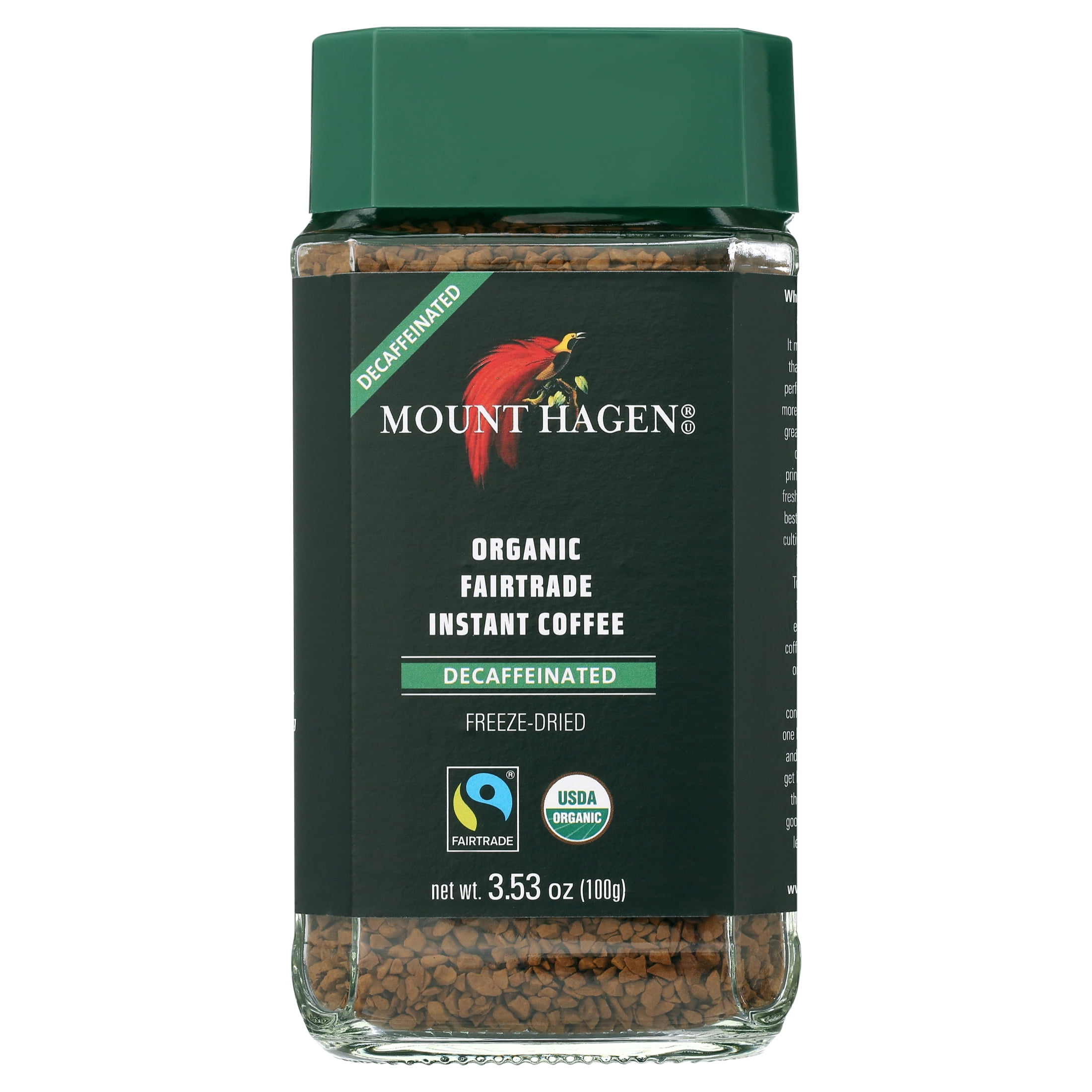 Mount Hagen Freeze Dried Instant Decaf Coffee - 3.53 Ounce