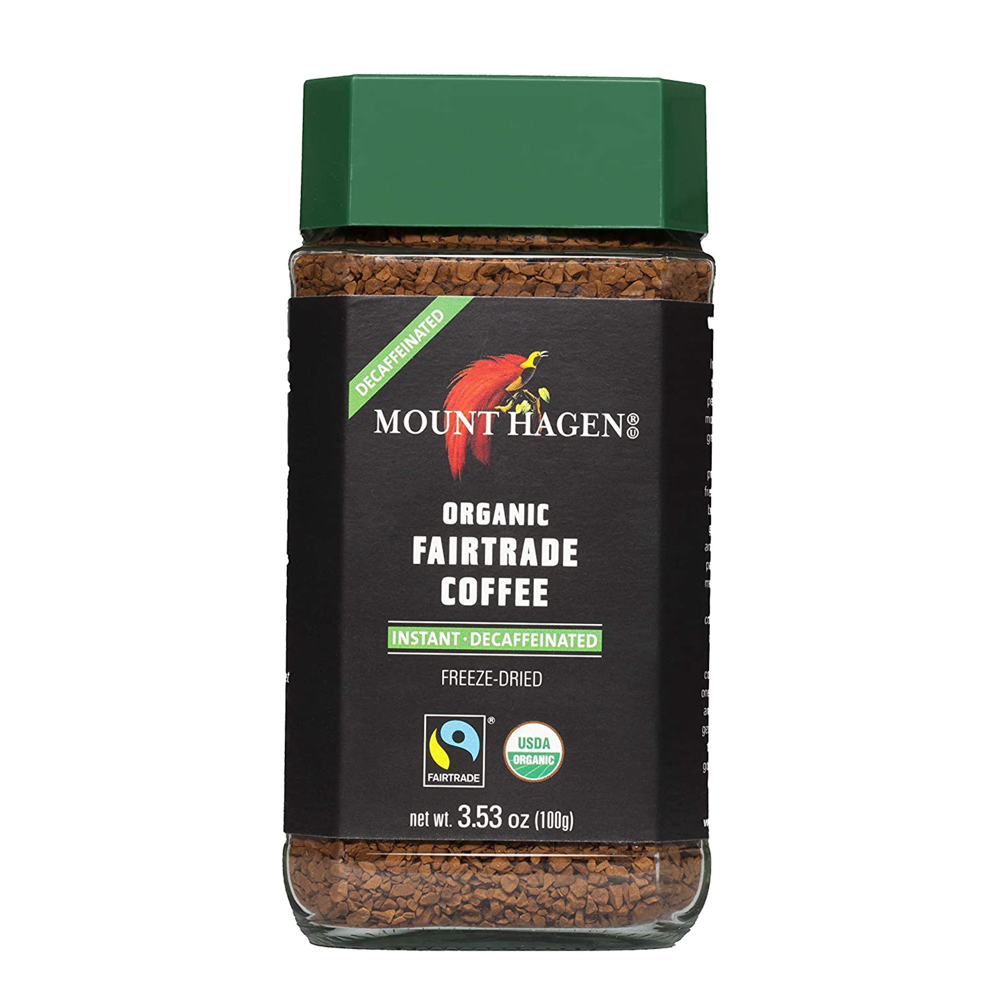 Mount Hagen Organic Coffee -Cafe Decaffeinated 3.53 Oz (Pack Of 2)