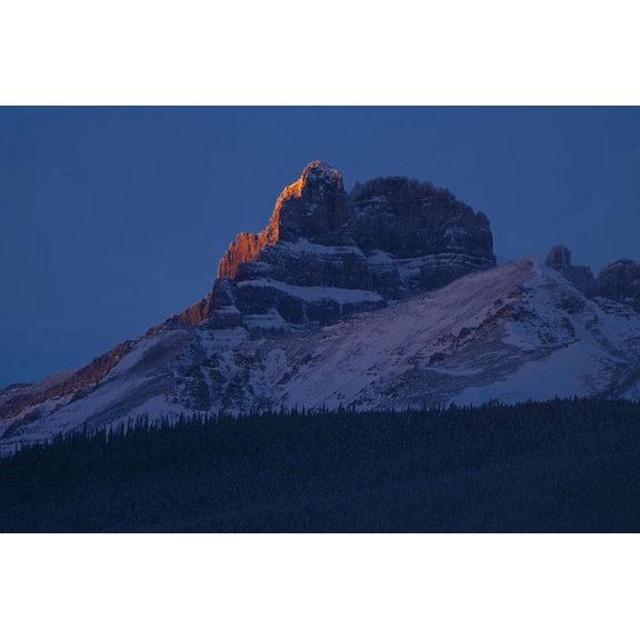 Mount Hector Banff National Park Alberta Canada Canvas Art - Philippe Widling Design Pics (17 x 11)