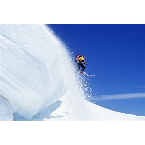 Mount Hood National Forest Oregon USA - Downhill Skiing On Mountain Poster Print