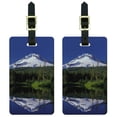 thumbnail image 1 of Mount Hood Oregon Pacific Northwest Snow Covered Mountain Luggage Tags, Set of 2, 1 of 1