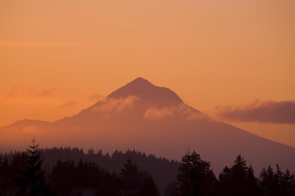 Mount Hood Oregon Usa Canvas Art - Craig Tuttle Design Pics (34 x 22)