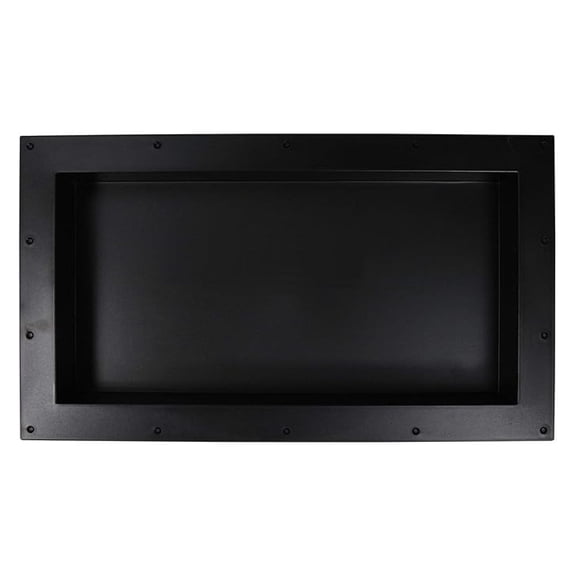 Over Mount Installation SHOWER CUBE Ready For Tile Waterproof Leak Proof Bathroom Recessed Shower Shelf Shower Niche Organizer Storage For Shampoo and Toiletry Storage (16" x 28", Black)
