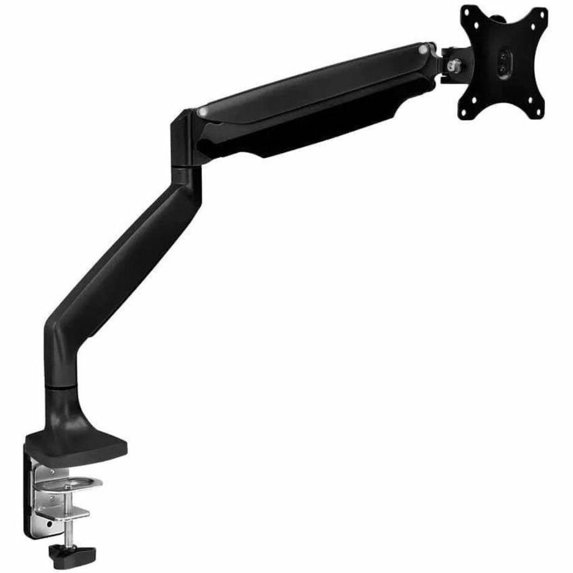 Mount-It! Adjustable Gas Spring Desk Mount for Single 13-32" Monitor, 20 lbs Capacity, Black