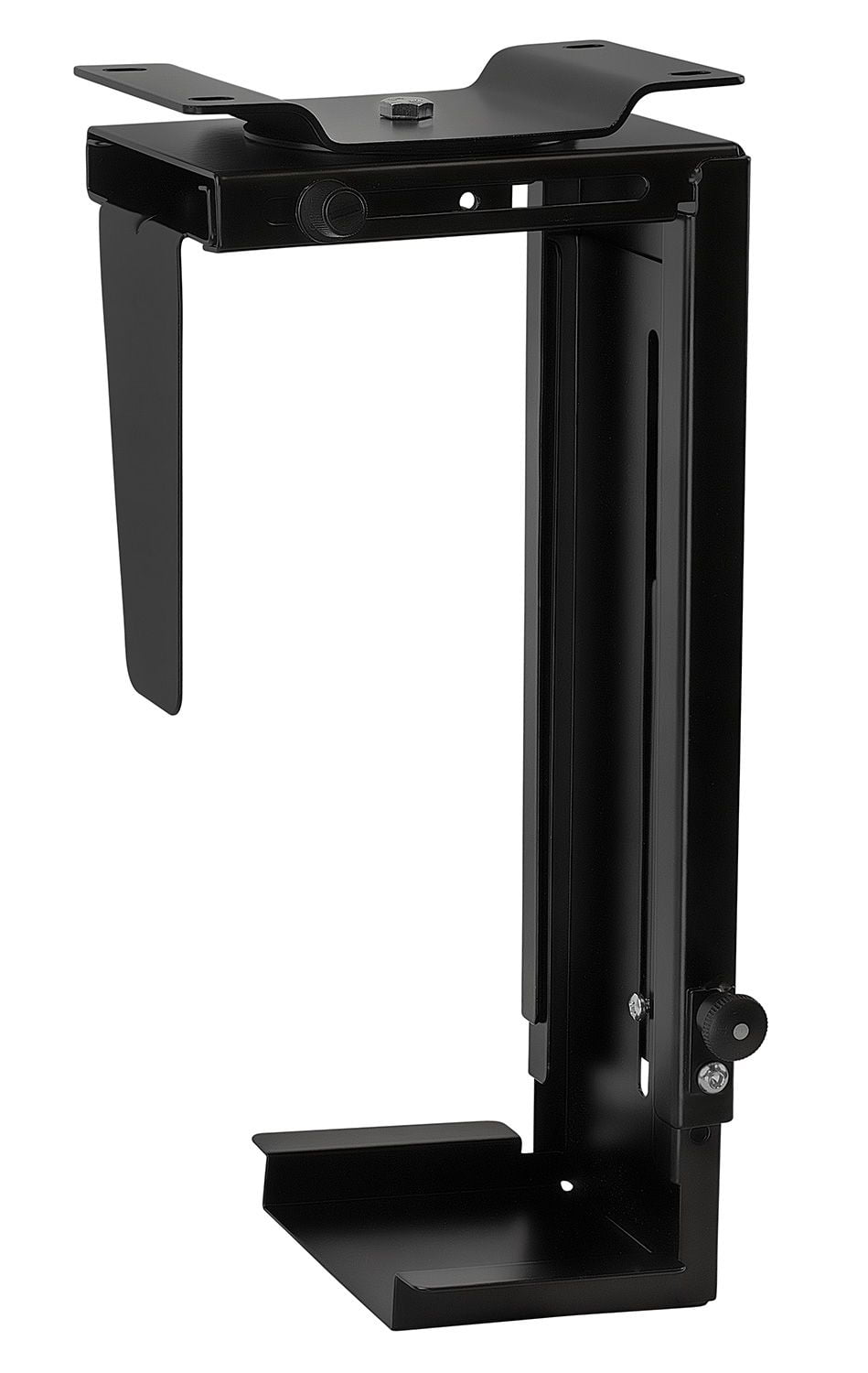Mount-It! CPU Under Desk Mount Computer Tower Holder Adjustable Height and Width Wall-Mountable