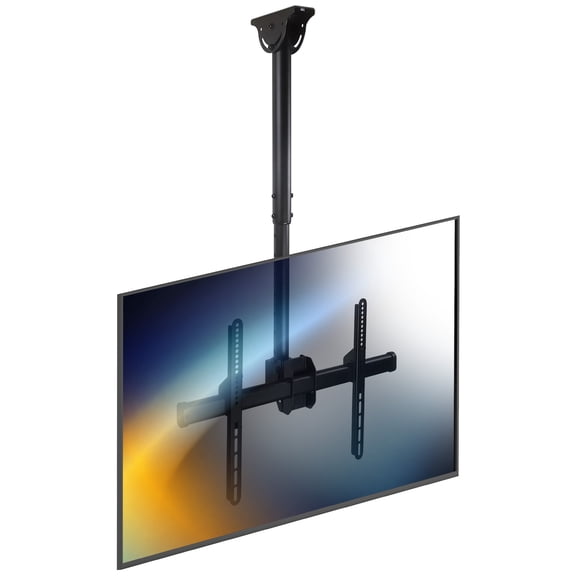 Mount-It! Ceiling TV Mount, Fits 32"-77" Flat Screen TVs, Adjustable Height Bracket, 110 lbs. Capacity