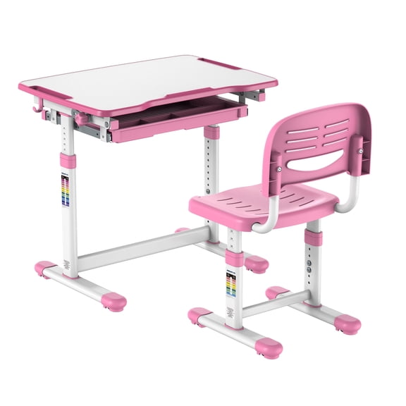 Mount-It! Child's Desk and Chair Set | Pink