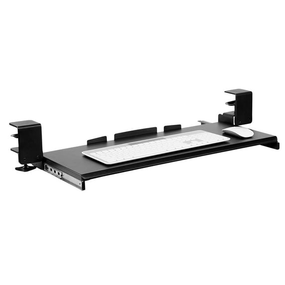 Mount-It! Clamp-On Adjustable Keyboard and Mouse Drawer Platform