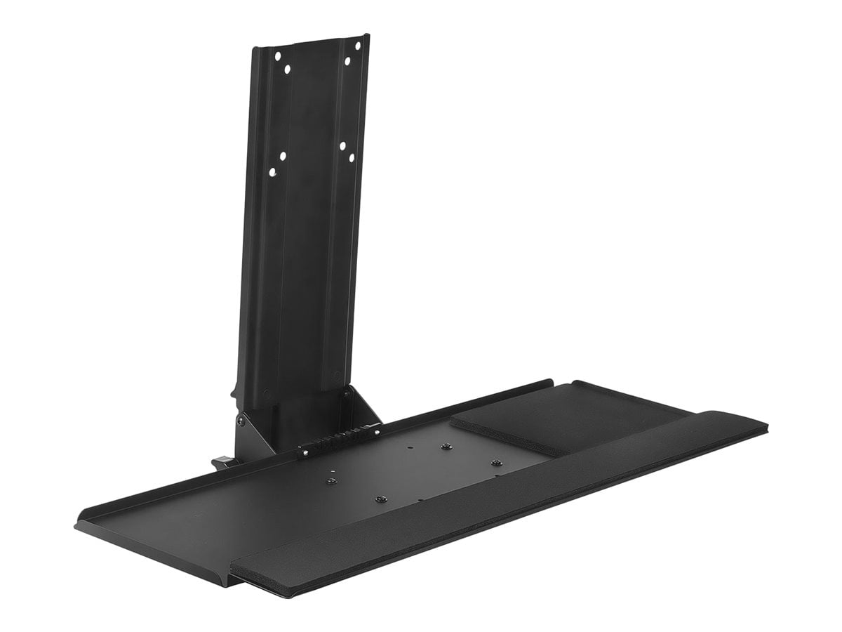 Black Adjustable Wall Mount Monitor and Keyboard Tray