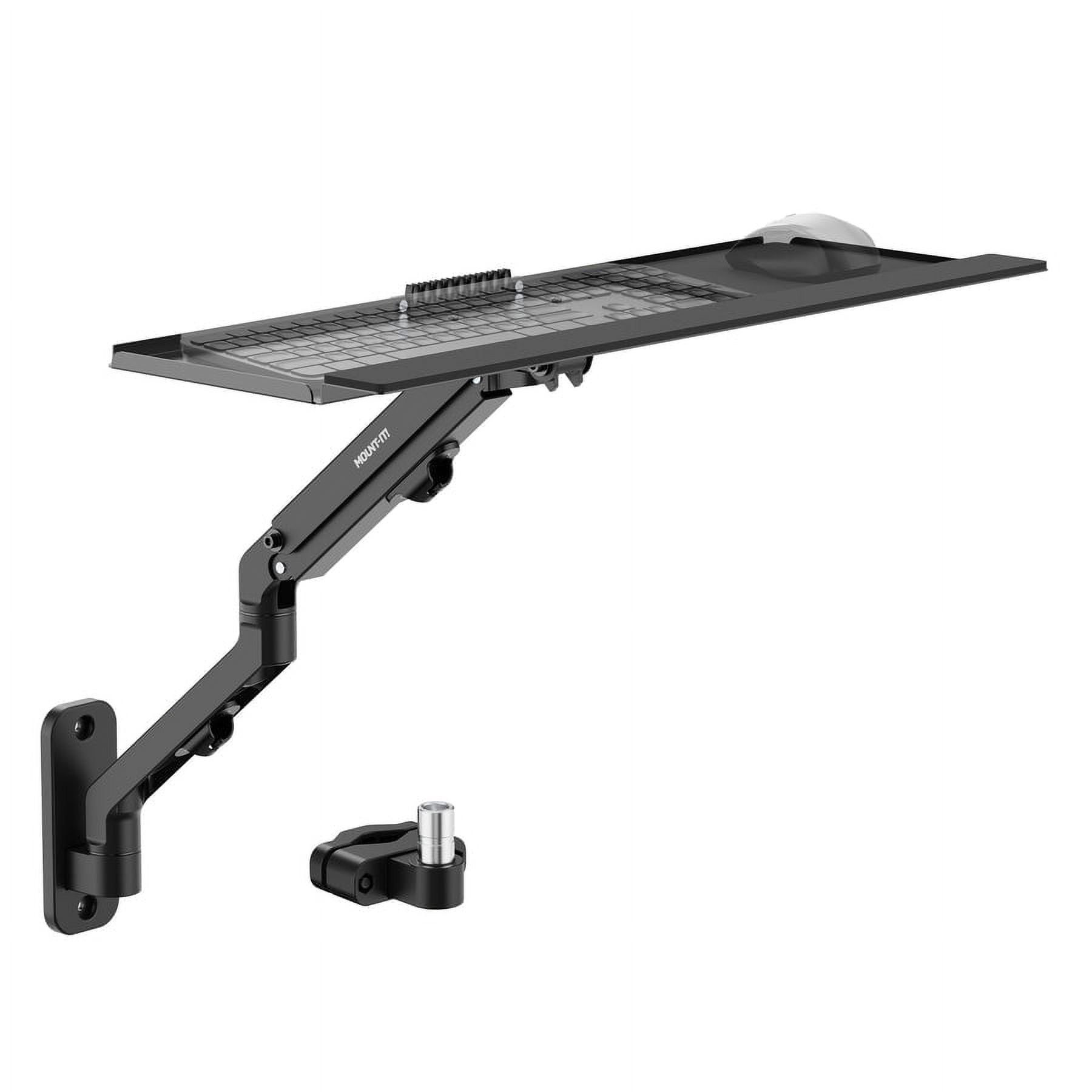 MountIt! Counterbalance Keyboard Tray Arm for Wall and Pole Mounting