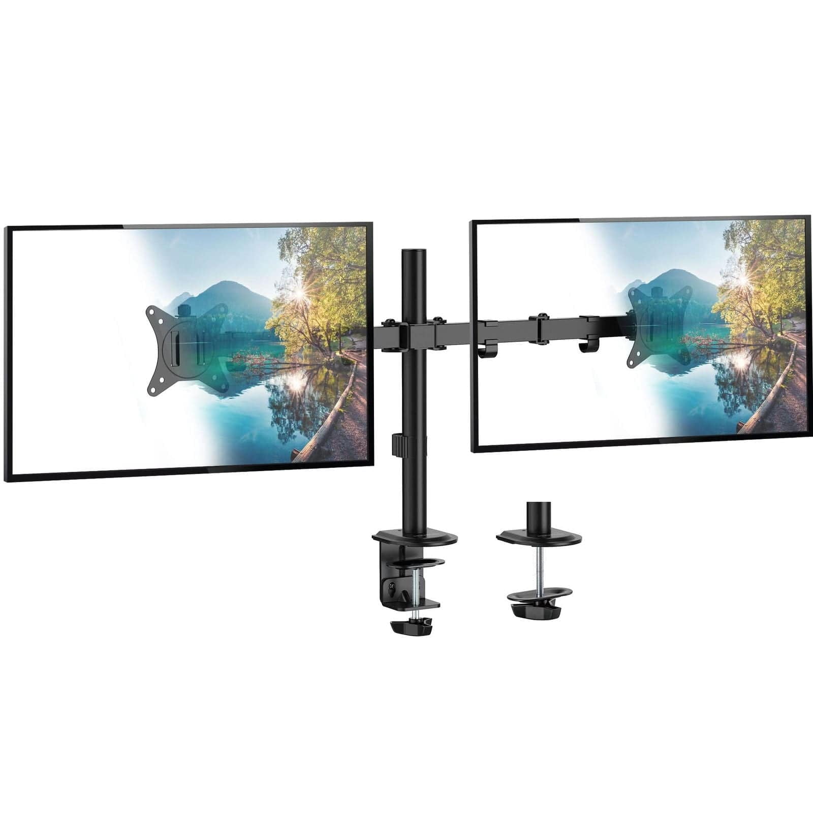 Full Motion Dual Monitor Desk Mount - Walmart.com