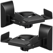 Mount-It! Universal Side Clamping Bookshelf Speaker Wall Brackets Pair