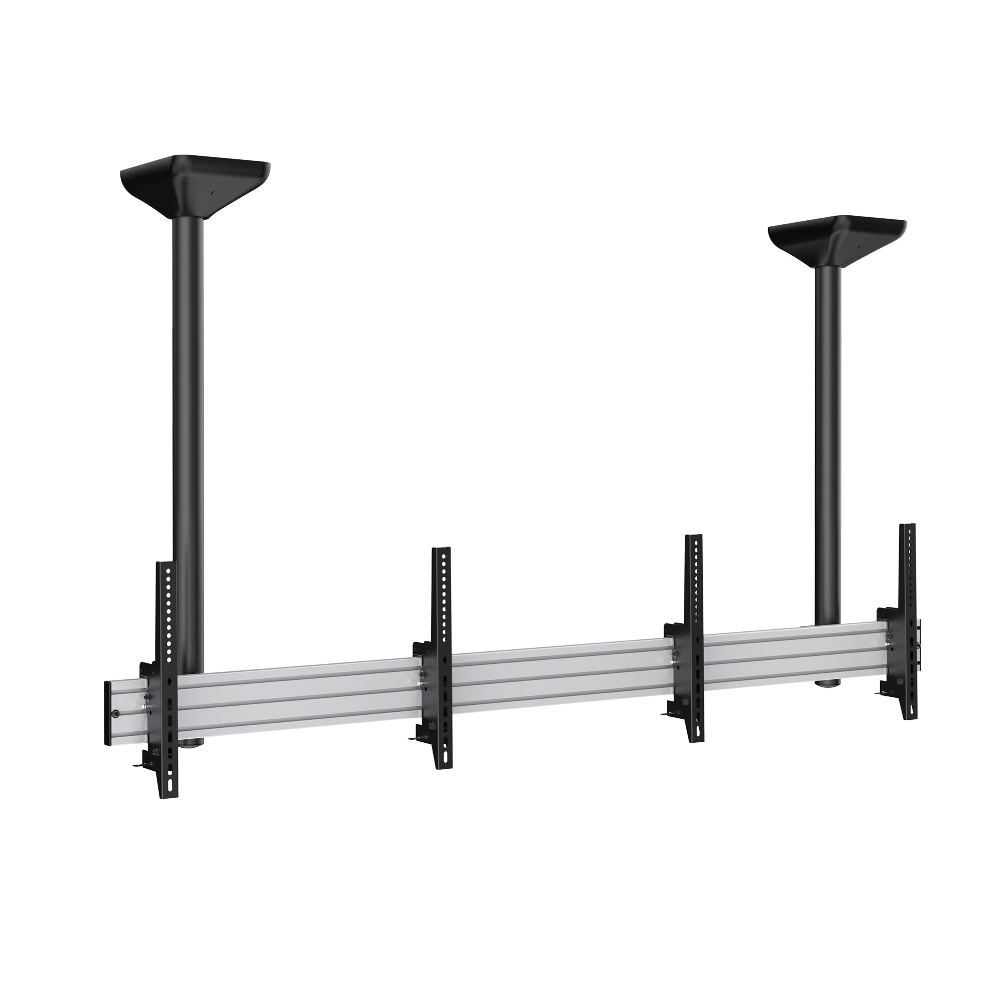 Mount-It! Digital Signage Ceiling Mount for Two Screens | Ceiling Mount | Fits 45" to 55" Screen Size TVs | Anti-Theft