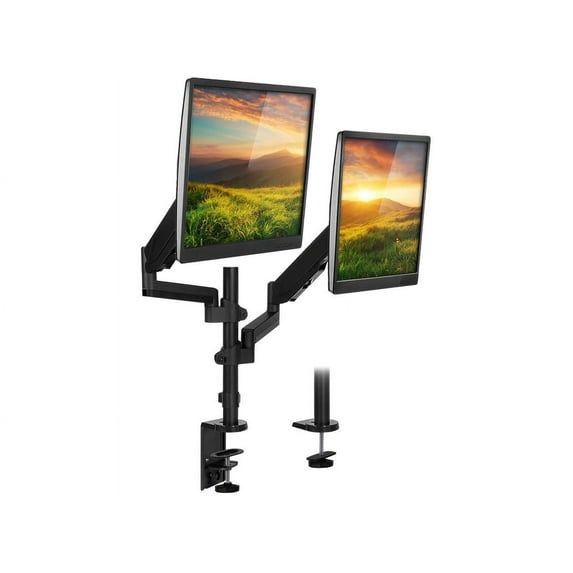 Mount-It! Dual Monitor Desk Mount | Fits 17-32 Inch Screens