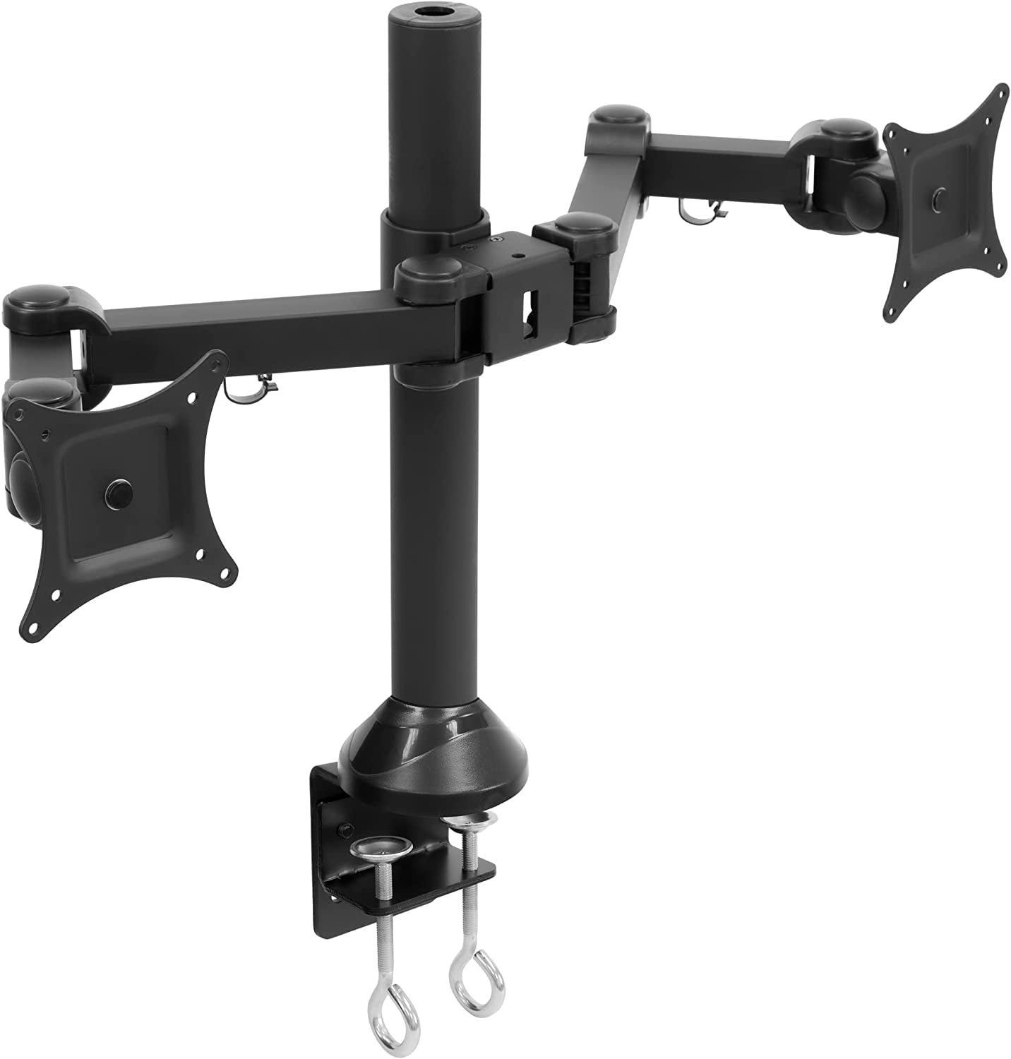 Mount-It! Dual Monitor Desk Mount for 13 in. to 27 in. Screens, Black