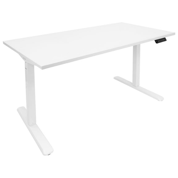 Mount-It! Electric Sit-Stand Desk with Extra-Wide Tabletop, White