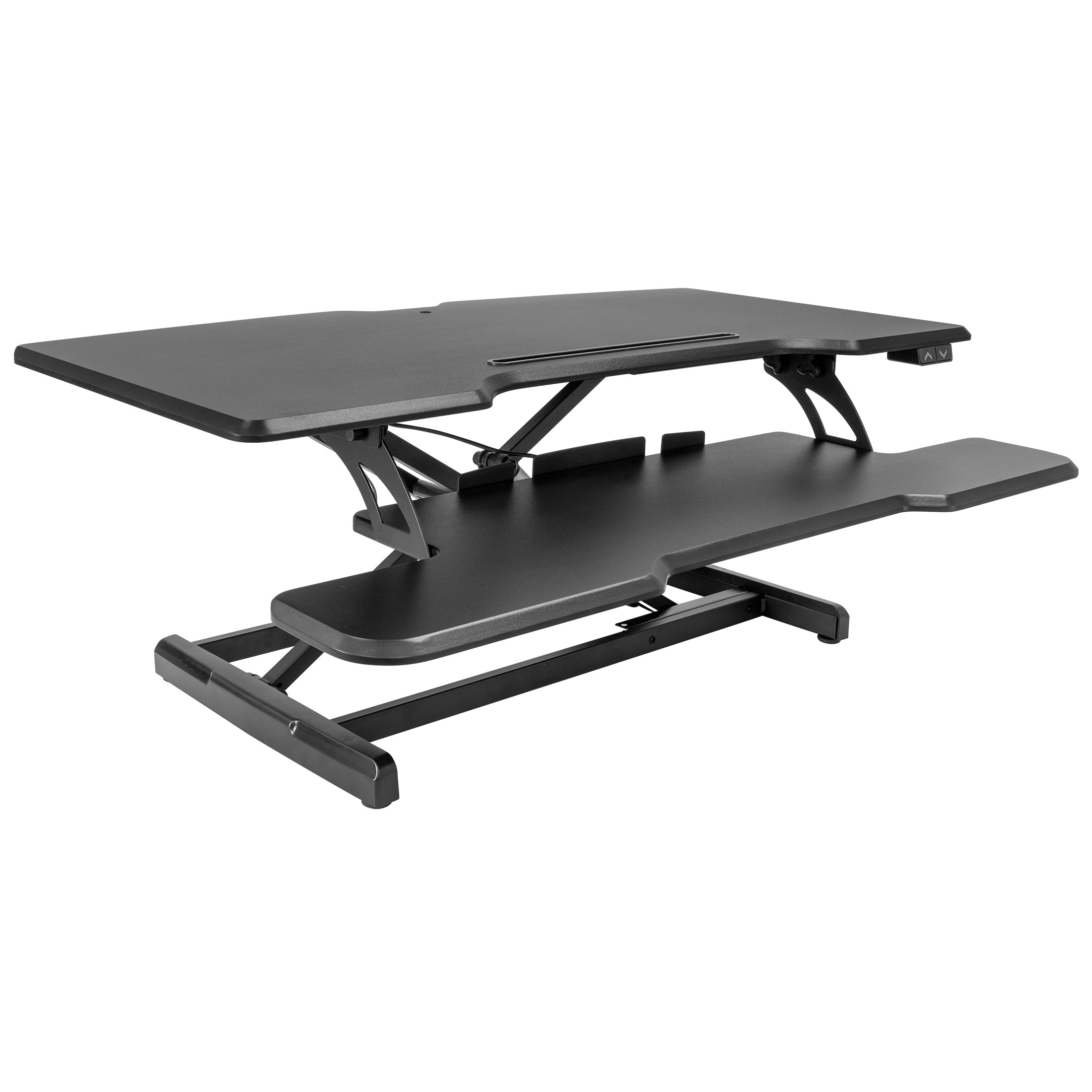 MountIt! Electric Standing Desk Converter with 38" Desktop, Black