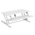 thumbnail image 1 of Mount-It! Electric Standing Desk Converter with 38" Desktop, White, 1 of 9