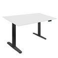thumbnail image 1 of Mount-It! Electric Standing Desk Frame with Extra-Wide 55" Desktop, White, 1 of 9